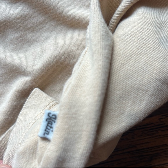 Men's Katin T-Shirt White Beige Logo M Huckberry Surf Beach Kanvas DISTRESSED - Picture 8 of 16